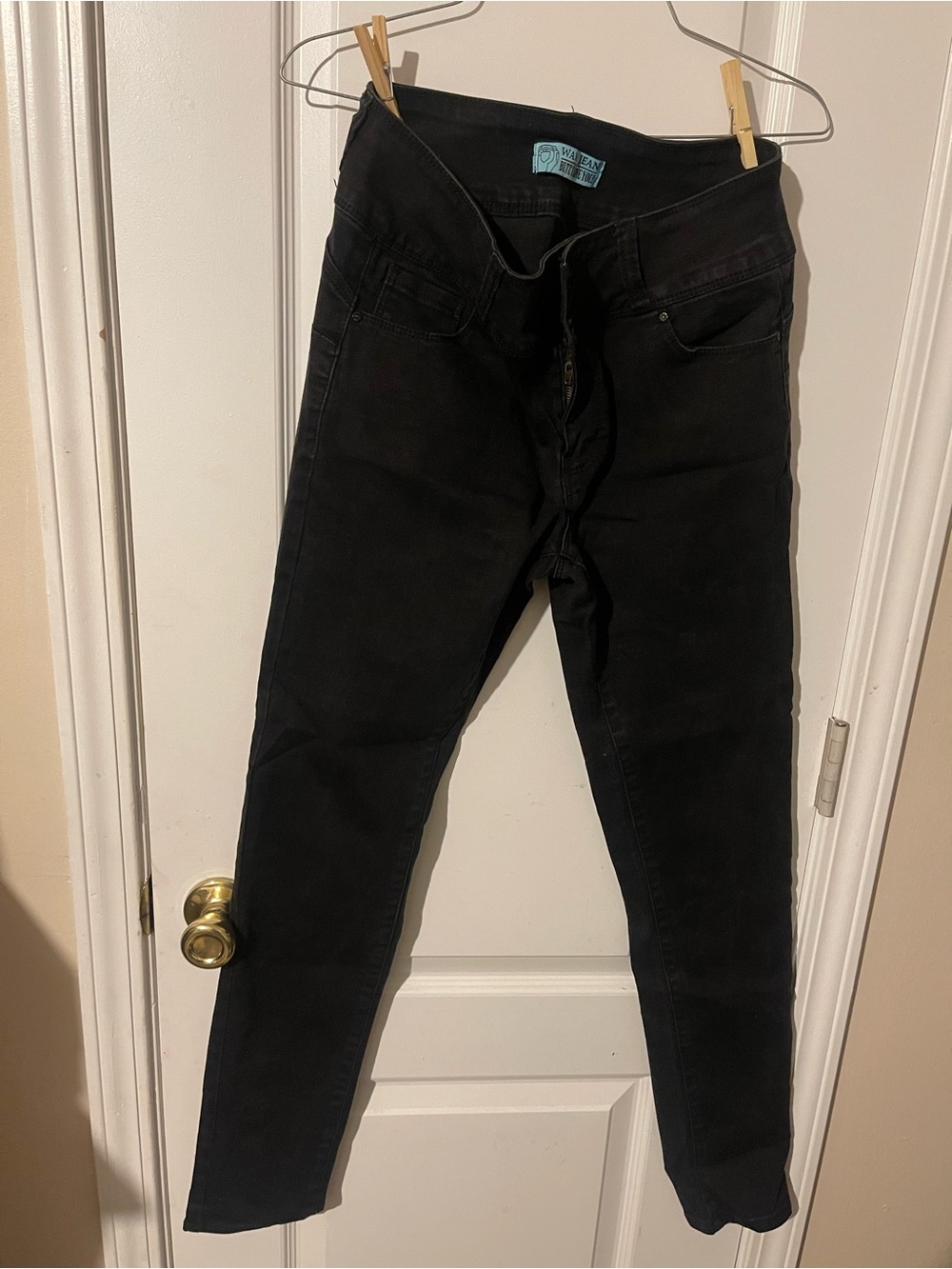 Wax Jean Black Skinny High-Rise Jeans